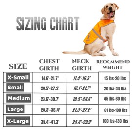 IDOU Reflective Dog Vest,High Visibility Orange Dog Vest,Dog Safety Vest for Walking, Jogging or Training L