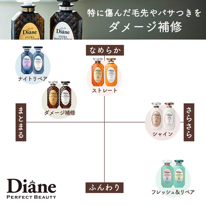 Shampoo, Damage Repair, Floral & Berry Scent, Perfect Beauty, Extra
