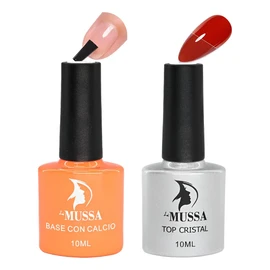Base Y Top Finish Gel Uv Para Uñas Marca Mussa 10 Ml