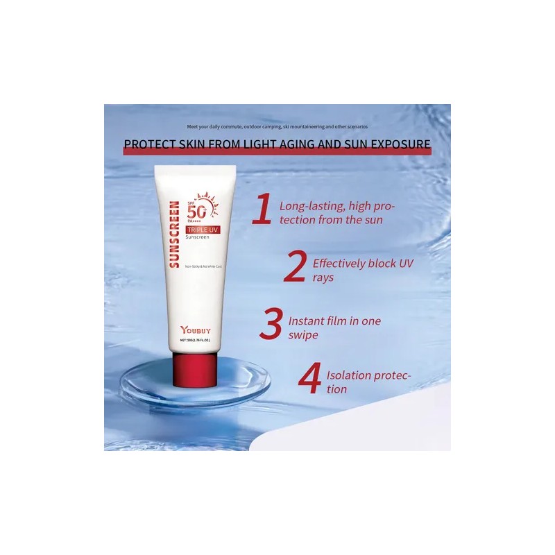 Bloqueador Solar Facial FPS50 Lightweight Sunscreen SPF50 PA 50g