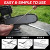 KUTIR Chainsaw Sharpener File Kit – 10 Pcs Chainsaw Sharpening