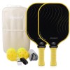 Pro Carbon Fiber Pickleball Paddle 14mm Paddle Durable Racket Custom