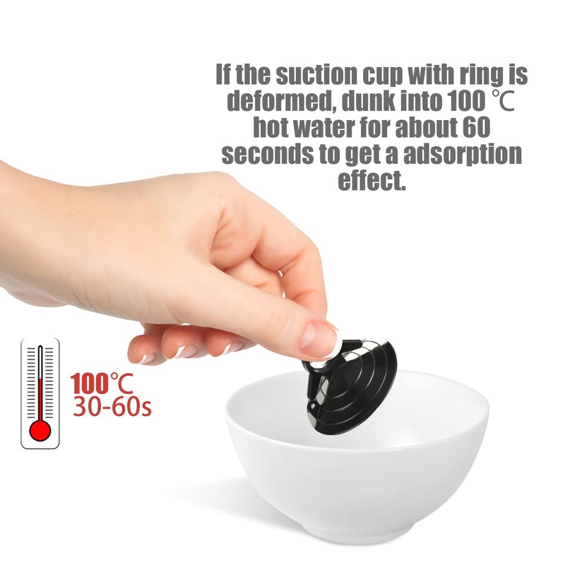 AccEncyc Suction Cups with Loops 24Pcs Window Suckers with Ring