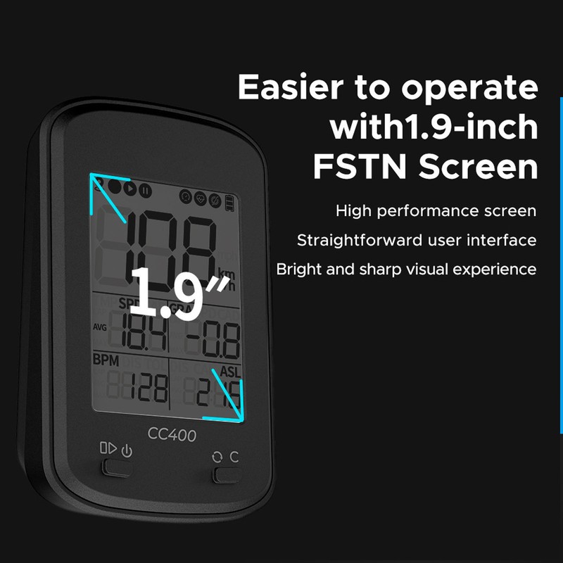 CC400 GPS Bike Computer Wireless Waterproof Bicycle Speedometer Odometer Cycling
