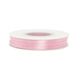 Simplegoal Double Face Pink Satin Ribbon 1/8 Inch X 50 Yards Polyester Peach Ribbons for Gift Wrapping Fabric Ribbon for Crafts Flower Bouquet Sewing Arts Wedding Party Decoration