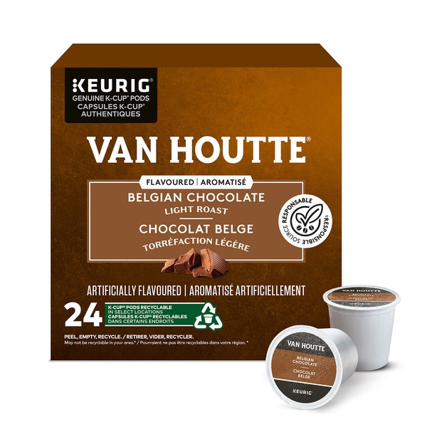 Van Houtte Belgian Chocolate K-Cup Pods 24 Pack