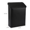 Picowe Magnetic Laundry Storage, Large Metal Lint Holder Bin with