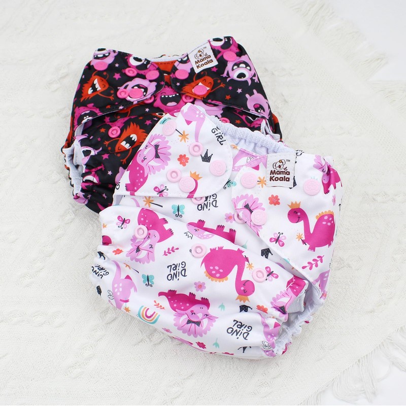 Mama Koala 3.0 Cloth Diapers for Babies with AWJ Lining,