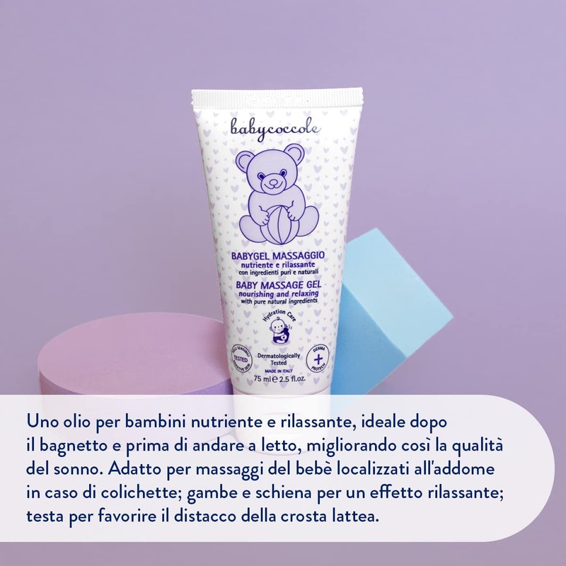 Babycoccole BABY GEL MASSAGGIO con Olio di Mandorla per Neonati