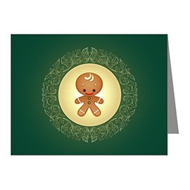 Truly Teague Note Cards (10 Pack) Chistmas Cuties Gingerbread Man
