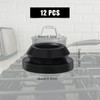 AIEX 12 Pcs RV Stove Top Grommets, Black Furnace Grommet