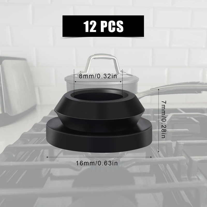 AIEX 12 Pcs RV Stove Top Grommets, Black Furnace Grommet