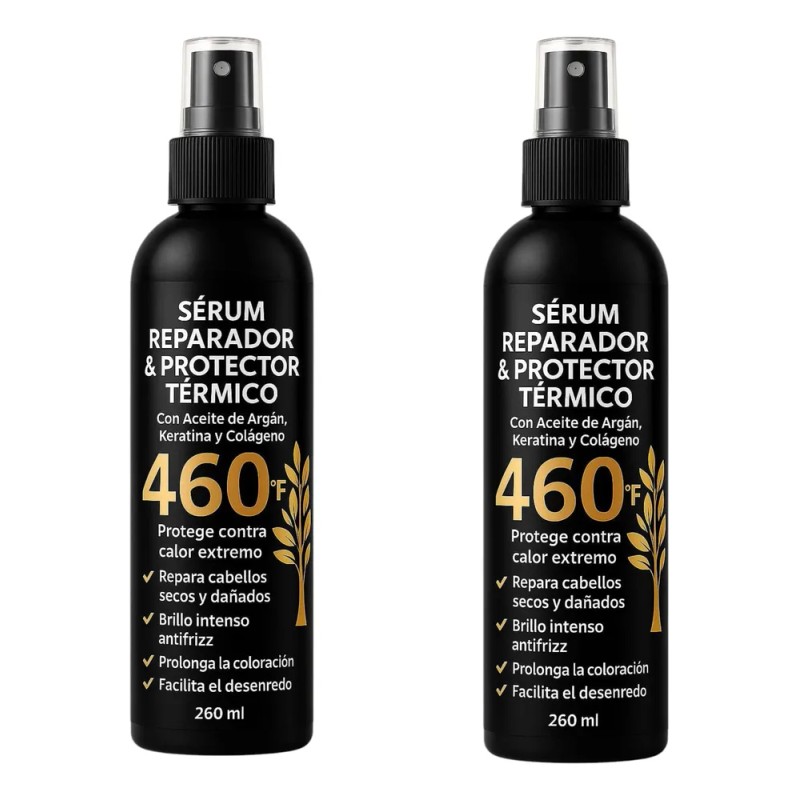 Serum Argan Protector Termico Capilar 260ml 2 Piezas