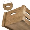 Lawei Set of 3 Wood Nesting Storage Crates with Handle,