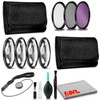 77mm Filter Kit Bundle with Close Up Lens Set, Cleaning