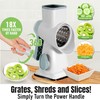 EDEFISY Cheese Grater Hand Crank Rotary Cheese Grater with Handle,3-in-1