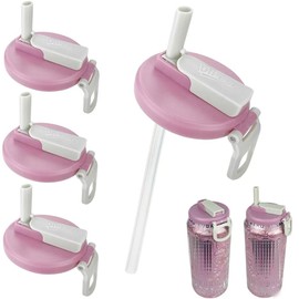 DIPESI 4 Pack Soda Can Lids with Straws,Inspired by Energy Drink Can Colors – Fits fit Standard 12oz/16oz Cans