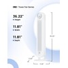 Dreo Tower Fan for Bedroom, 25ft/s Velocity Quiet Floor Fan,
