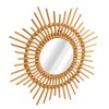 Wall Decor Rattan Mirror Star Shape Unique Simple Handwoven Mirror