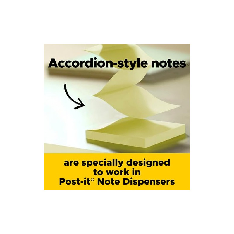 Pop-Up Refills, 3 x 3, 4 Alternating Neon Colors, 12