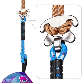 BeneLabel Tow Rope Quick Connector for Tubing with Stainless Steel Connector, Water Sport Towable Connector 18", 2 Pack