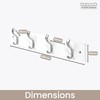 keypak Minimalistic Wall-Mounted Coat Rack – 4 Hooks on Stylish