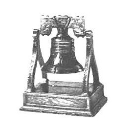 Liberty Bell Die-cast Metal Pencil Sharpener in Colorful Printed Box.