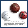 NIPOGEAR Sports Ball Storage，Wall Mounted Basketball Rack, Ball Placement Rack,