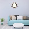 Nagina International Aged Ships Wheel Mirror with Rust Surface and