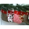Iron-On Patch Advent Calendar Numbers 1-24 Flock Film Iron-On Appliques