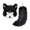 rockible Therian Mask and Tail Furry Tail Keychain Wolf Mask