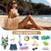 Iioscre Beach Bag for Women, Causal Hobo Handbags with Zipper