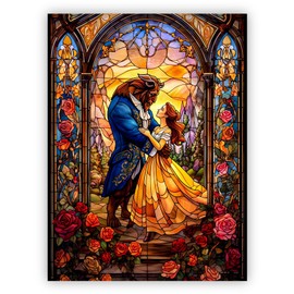 QIUQI Diamond Painting Pictures, Diamond Painting Adults, Round Full Drill Diamond Painting, DIY Artwork for Home, Wall Decor Gift, 30 x 40 cm/12 x 16 Inch