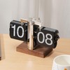 VBESTLIFE Retro Digital Flip Down Clock, Battery Powered Internal Gear