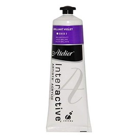 Atelier Interactive Acrylic Paint - 80ml - Brilliant Violet Series 2 (090)