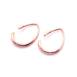 LUXSTAR Women's Hoop Earrings, Ring, Hook, Drop, Binaural Set, Includes Back, Brass, Brass
