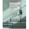 LEMOISTAR 8 Inch Small Wall Mounted Fan with Remote Control,