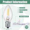 Coume 24 Packs Accessory Cord with LED Light Bulb, 6