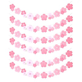 CHENLONB Cherry Blossom Garland, Cherry Blossom Decoration, Wall Hanging, Cherry Blossom Viewing, Spring Atmosphere, DIY Decoration, Birthday, Wedding, Cultural Festival, Hinamatsuri, Mother's Day