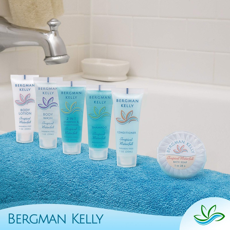 BERGMAN KELLY Rectangle Soap Bars, 2in1 Shampoo & Conditioner 2-Piece