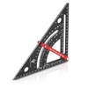 STAHLWERK Angle triangle with stop metric aluminium protractor, stop angle