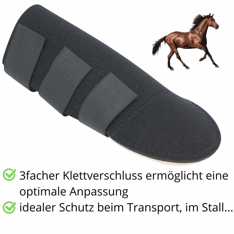 Neoprene Tail Guard Protection Black with 3-Way Adjustable Velcro Closure