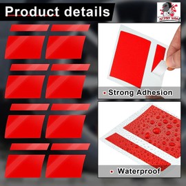 8 pcs Wheel Rim Decal Stripes Car Decals Reflective Car Stickers Automotive Decals Hash Stripe Stickers for 18-21 inch Wheels Tire Rim Safety Decoration Accessories