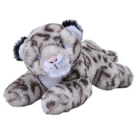 Wild Republic EcoKins Mini Snow Leopard Stuffed Animal 8 inch, Eco Friendly Gifts for Kids, Plush Toy, Handcrafted Using 7 Recycled Plastic Water Bottles (24795)