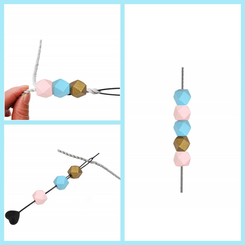 AUEAR Pull Hair Pin Quick Beader for Loading Beads, Automatic