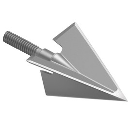 DEEPOWER Fixed Blade Broadhead, Archery Hunting Broadhead 100 Grain, 100% High Carbon Steel, 4 Pack, Archery Hunting Arrow Solid Broadhead (100 Grain, 1+1/8" Cut)