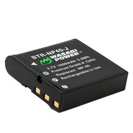 Wasabi Power Battery for Casio NP-40, NP-40DBA, NP-40DCA & Casio EX-FC100, EX-FC150, EX-FC160S, EX-Z400, Pro EX-P505, EX-P600, EX-P700, Zoom EX-Z30, EX-Z40, EX-Z50, EX-Z55, EX-Z57, EX-Z100 & More