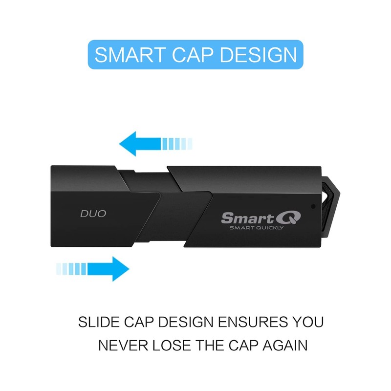 SmartQ C307 DUO Lector de tarjetas SD portátil USB 3.0