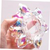 VICASKY Elegant Crystal Nail Art Wash Cup with Lid Lotus