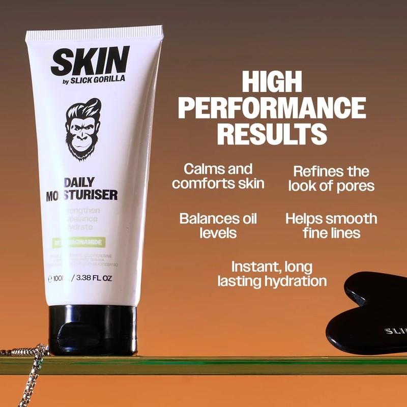 Slick Gorilla Men's Face Moisturiser 100ml with Hyaluronic Acid